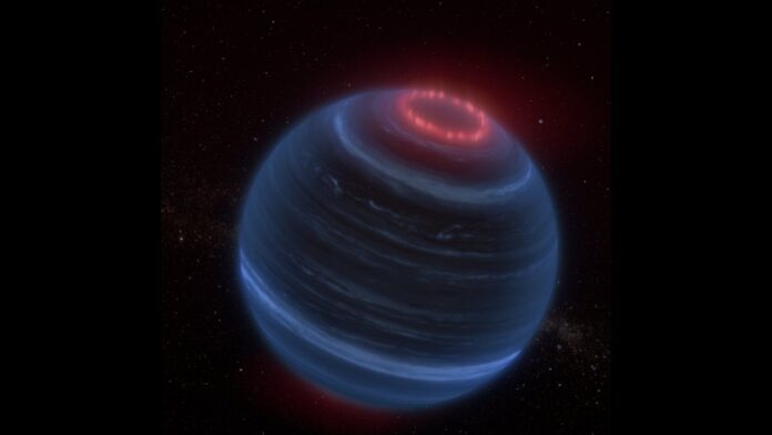 Webb finds signs of possible aurorae on isolated brown dwarf
