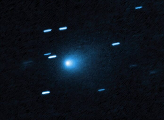 The interstellar comet 3I/ATLAS seen July 21, 2025 when it was 277 million miles from Earth.